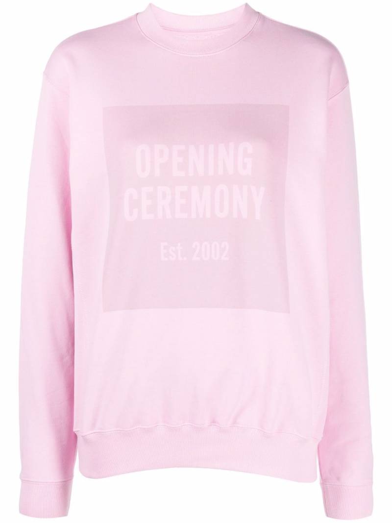 Opening Ceremony box-logo crew-neck sweatshirt - Pink von Opening Ceremony