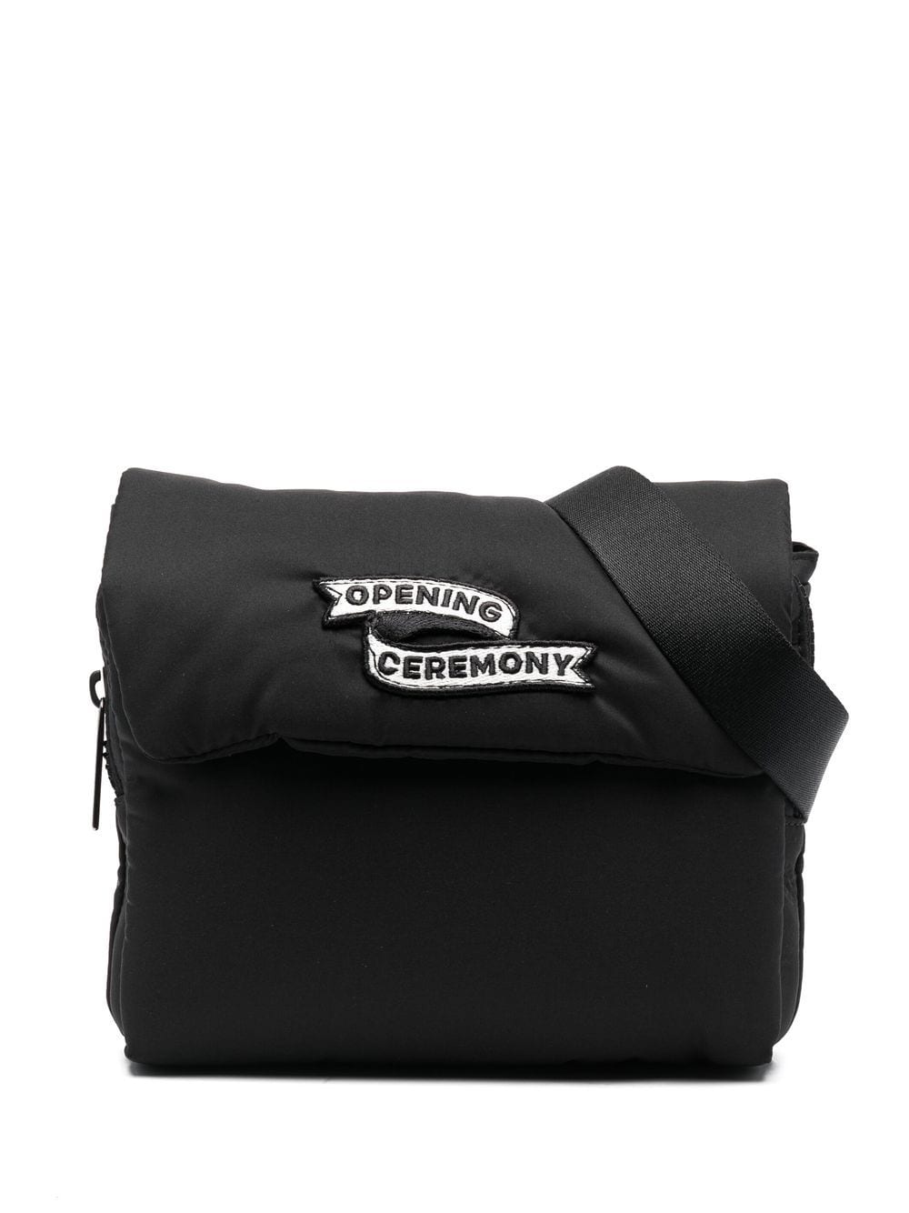 Opening Ceremony Flag logo-patch camera bag - Black von Opening Ceremony