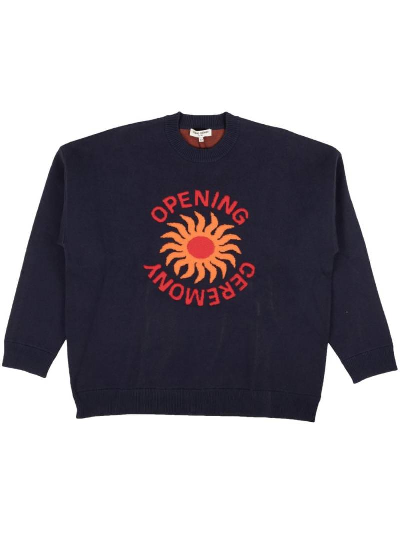 Opening Ceremony Sun Logo Collegiate sweater - Blue von Opening Ceremony