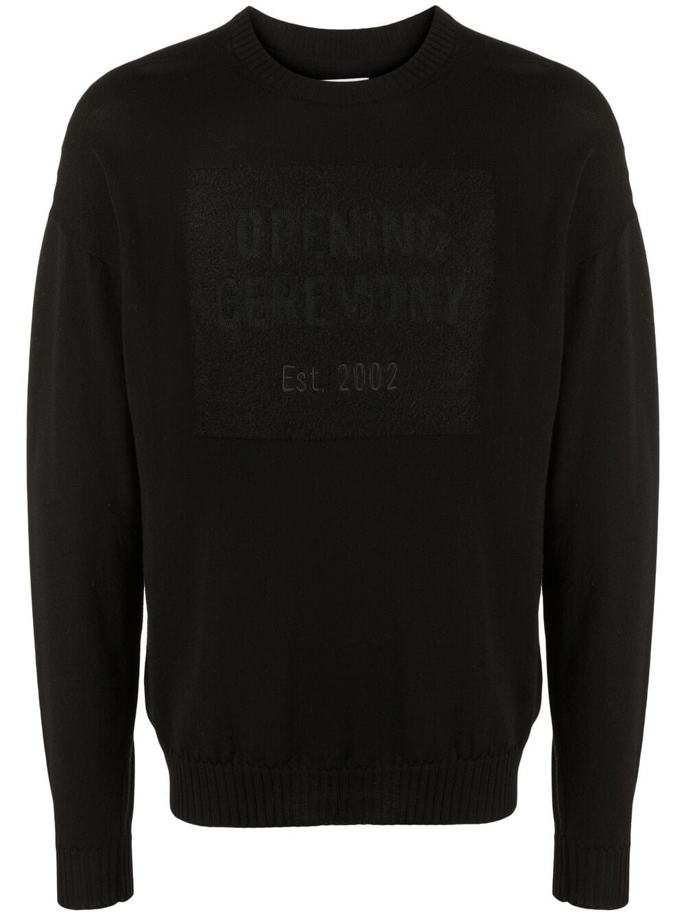 Opening Ceremony box-logo crew-neck jumper - Black von Opening Ceremony