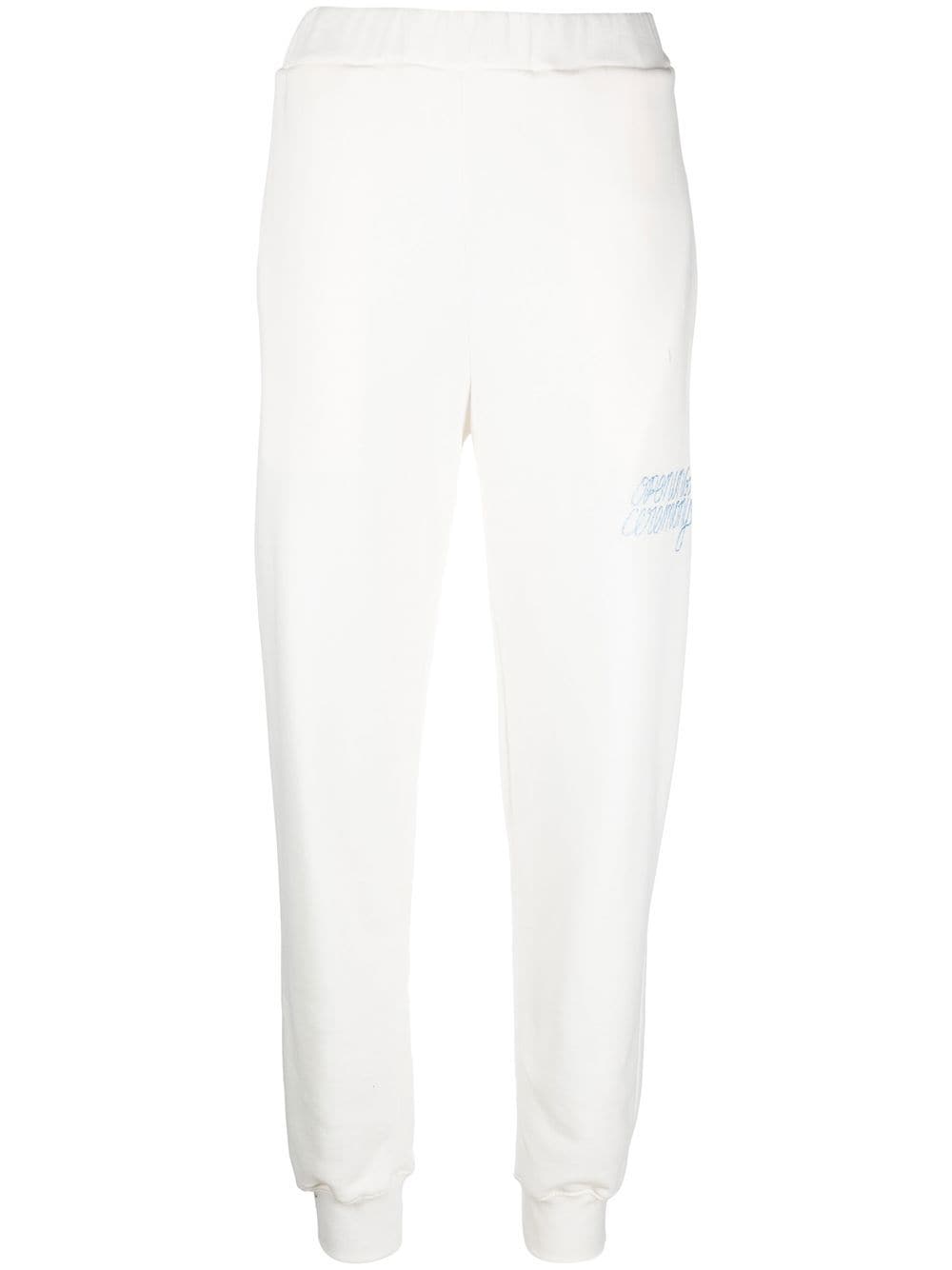 Opening Ceremony embroidered-logo slim track pants - White von Opening Ceremony