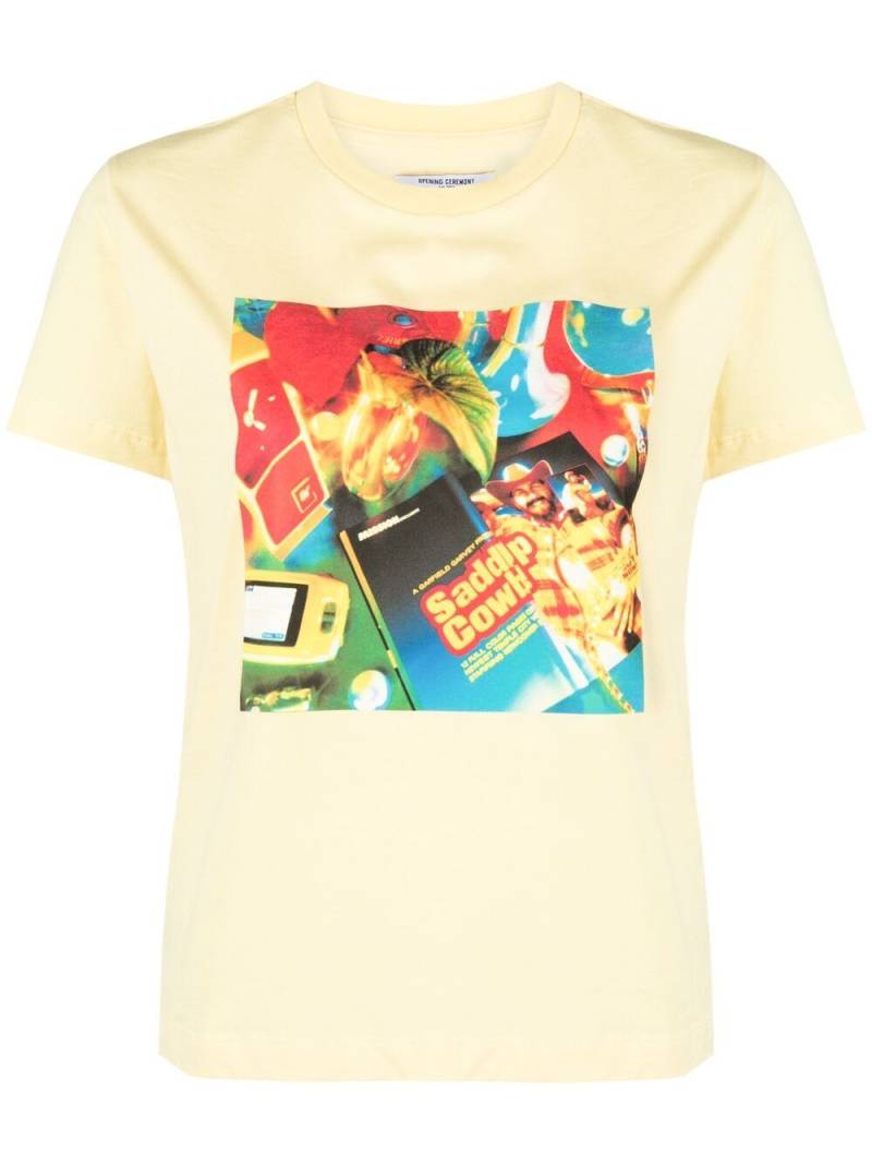 Opening Ceremony graphic-print T-shirt - Yellow von Opening Ceremony