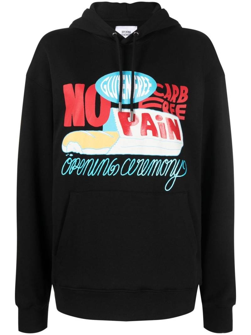 Opening Ceremony graphic-print hoodie - Black von Opening Ceremony