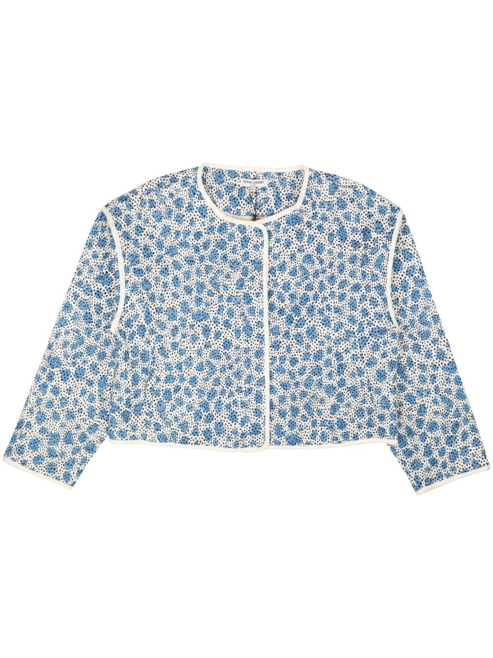 Opening Ceremony leopard-print quilted jacket - Blue von Opening Ceremony