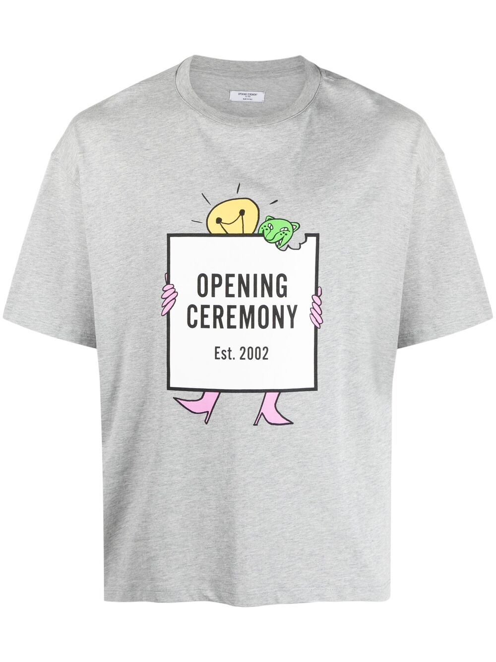 Opening Ceremony light bulb box logo print T-shirt - Grey von Opening Ceremony