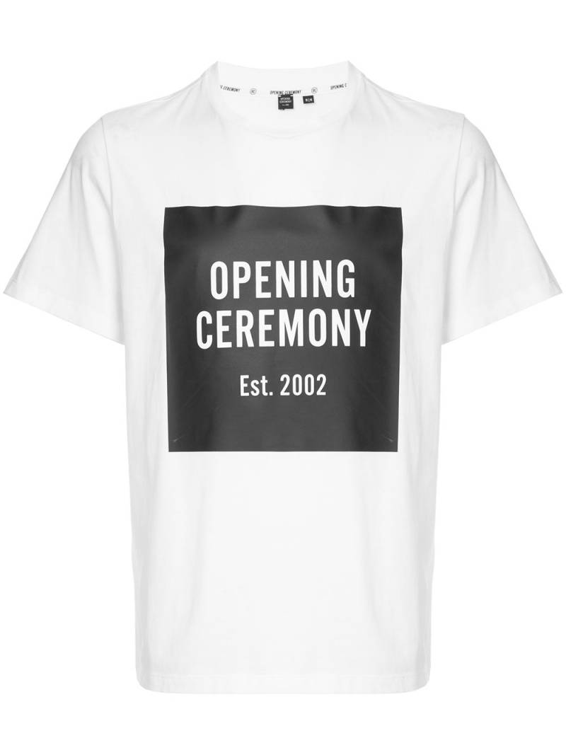 Opening Ceremony logo-print T-shirt - Neutrals von Opening Ceremony