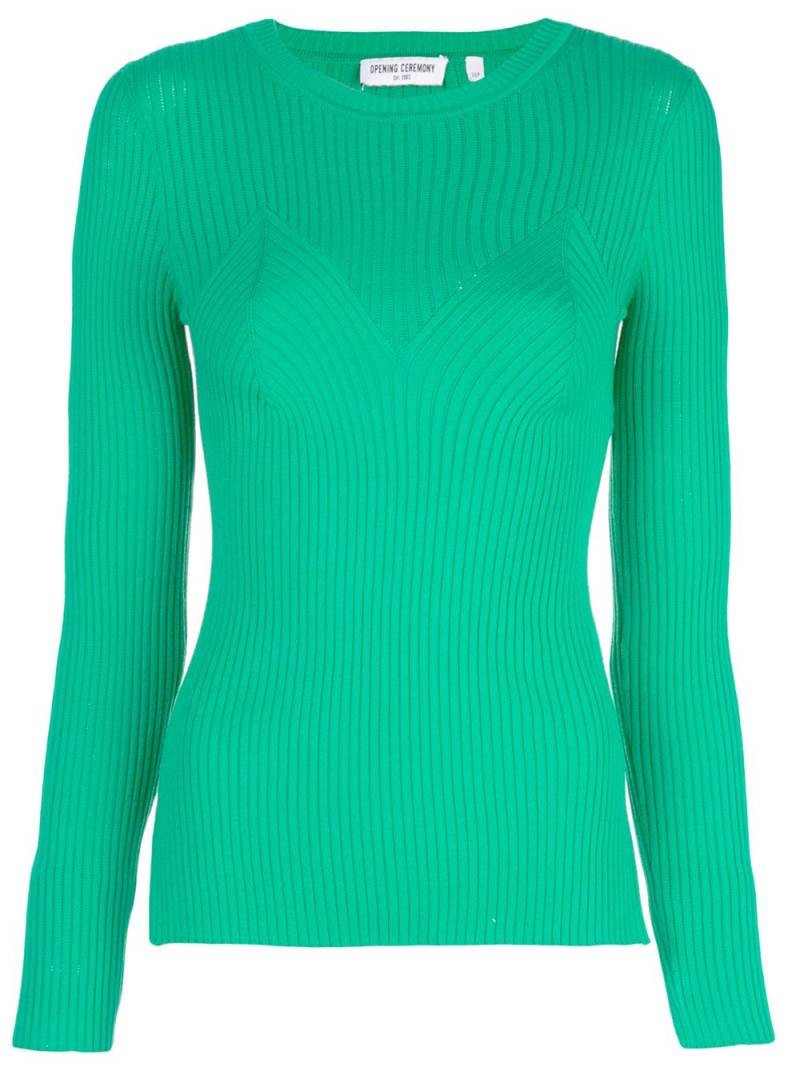 Opening Ceremony ribbed sweater - Green von Opening Ceremony