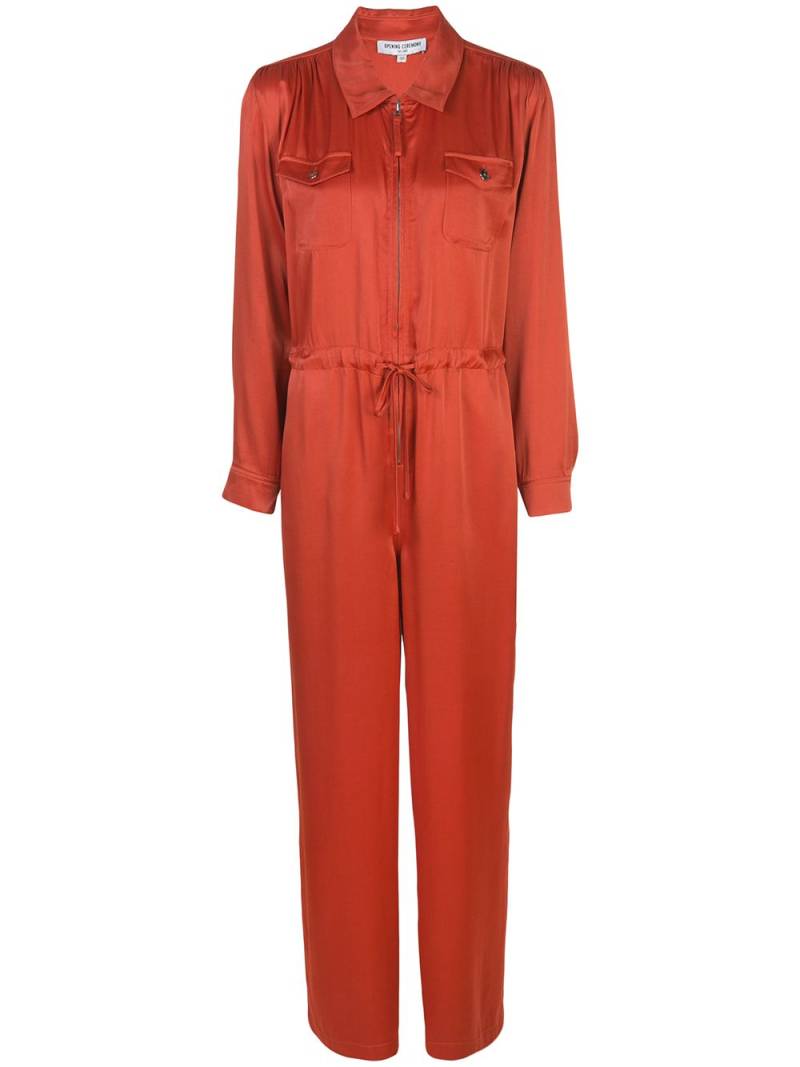 Opening Ceremony zip-front long-sleeve jumpsuit - Orange von Opening Ceremony