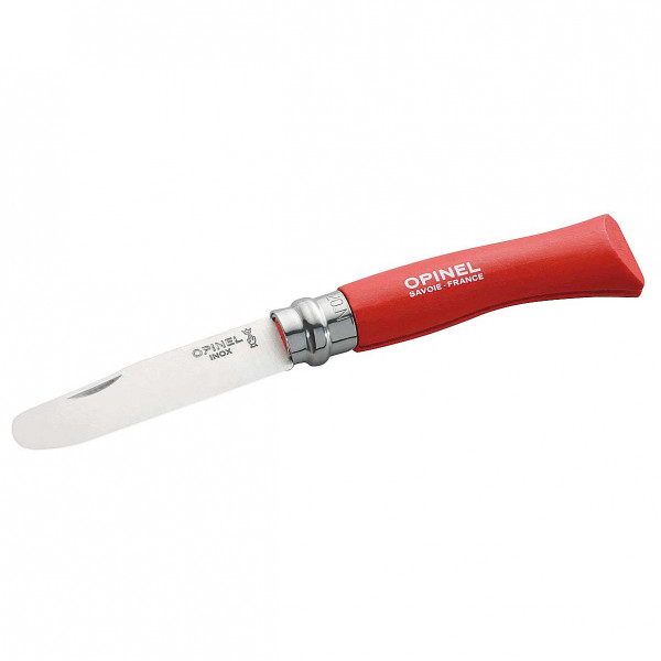 Opinel - Kindermesser No 07 Rostfrei - Messer Gr 7,5 cm beige/weiß;rot;weiß von Opinel