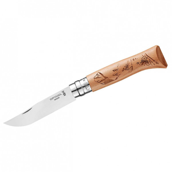 Opinel - Messer No 08 Gravure - Messer Gr 8,5 cm beige;weiß von Opinel