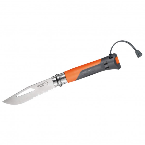 Opinel - Outdoormesser Nr. 8 - Messer Gr 8,5 cm grau;grau/weiß von Opinel