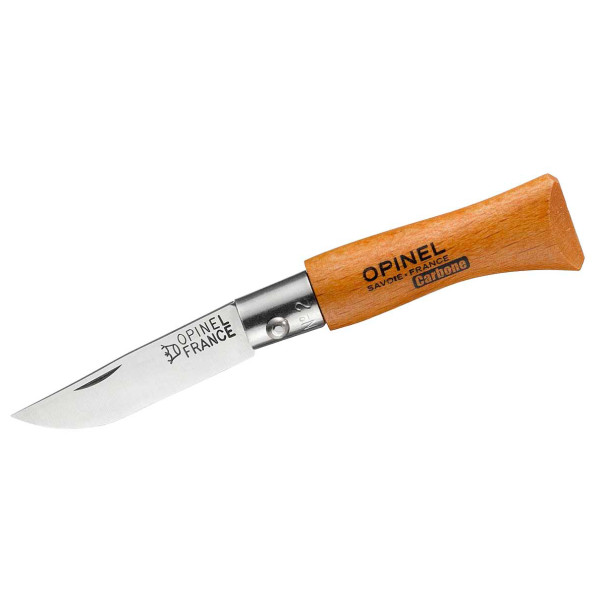 Opinel - Taschenmesser No 02 Carbon - Messer Gr 3,5 cm beech von Opinel