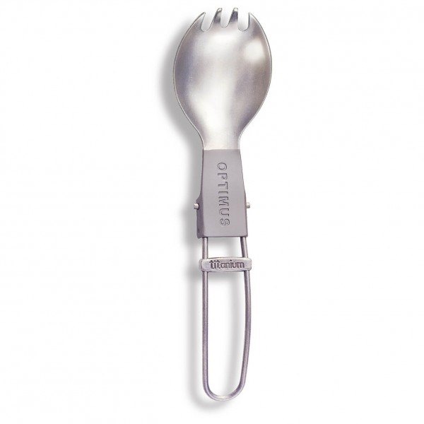 Optimus - Titanium faltbarer Spork grau/weiß von Optimus