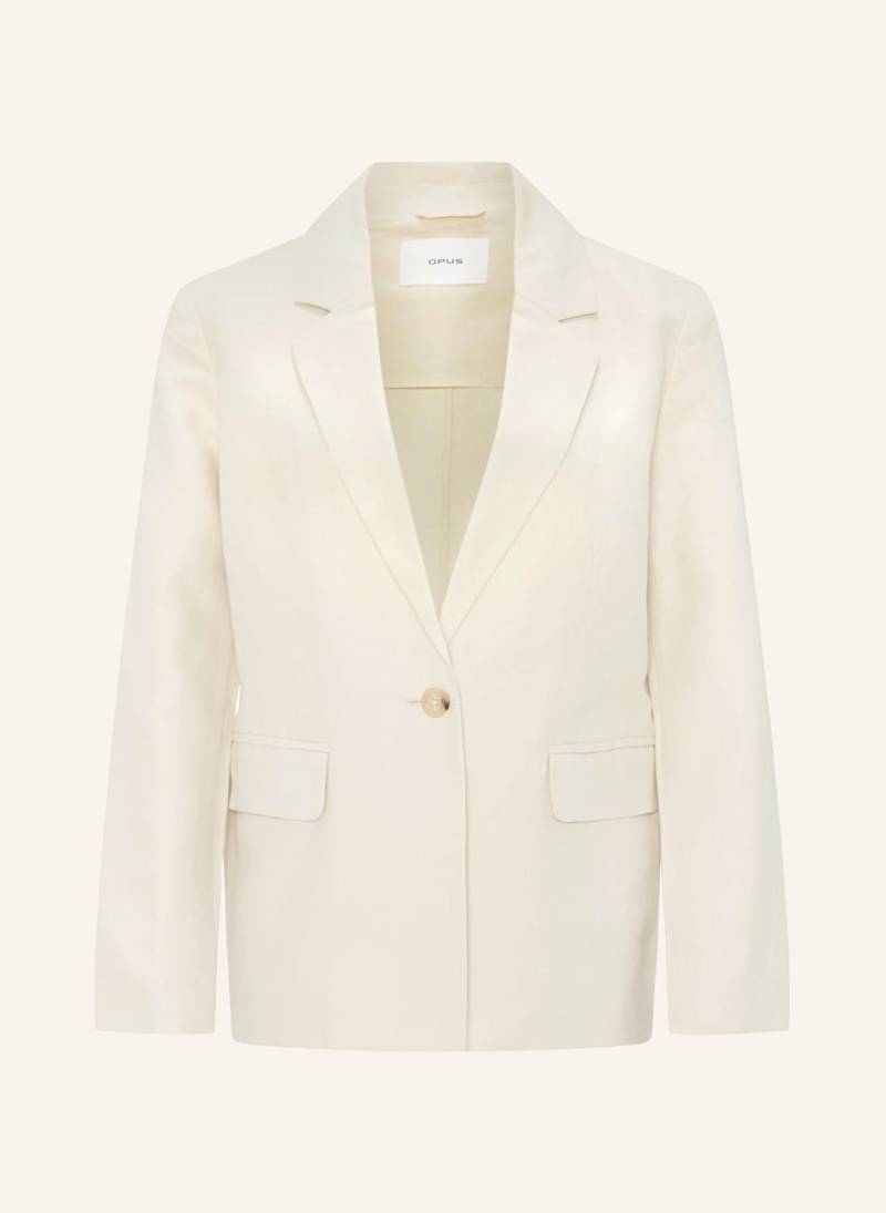 Opus Blazer Jamari Mit Leinen beige von Opus