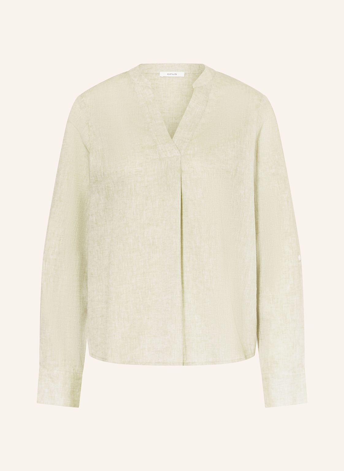 Opus Blusenshirt Felena Mit Leinen gruen Opus Blusenshirt Felena Mit Leinen gruen von Opus