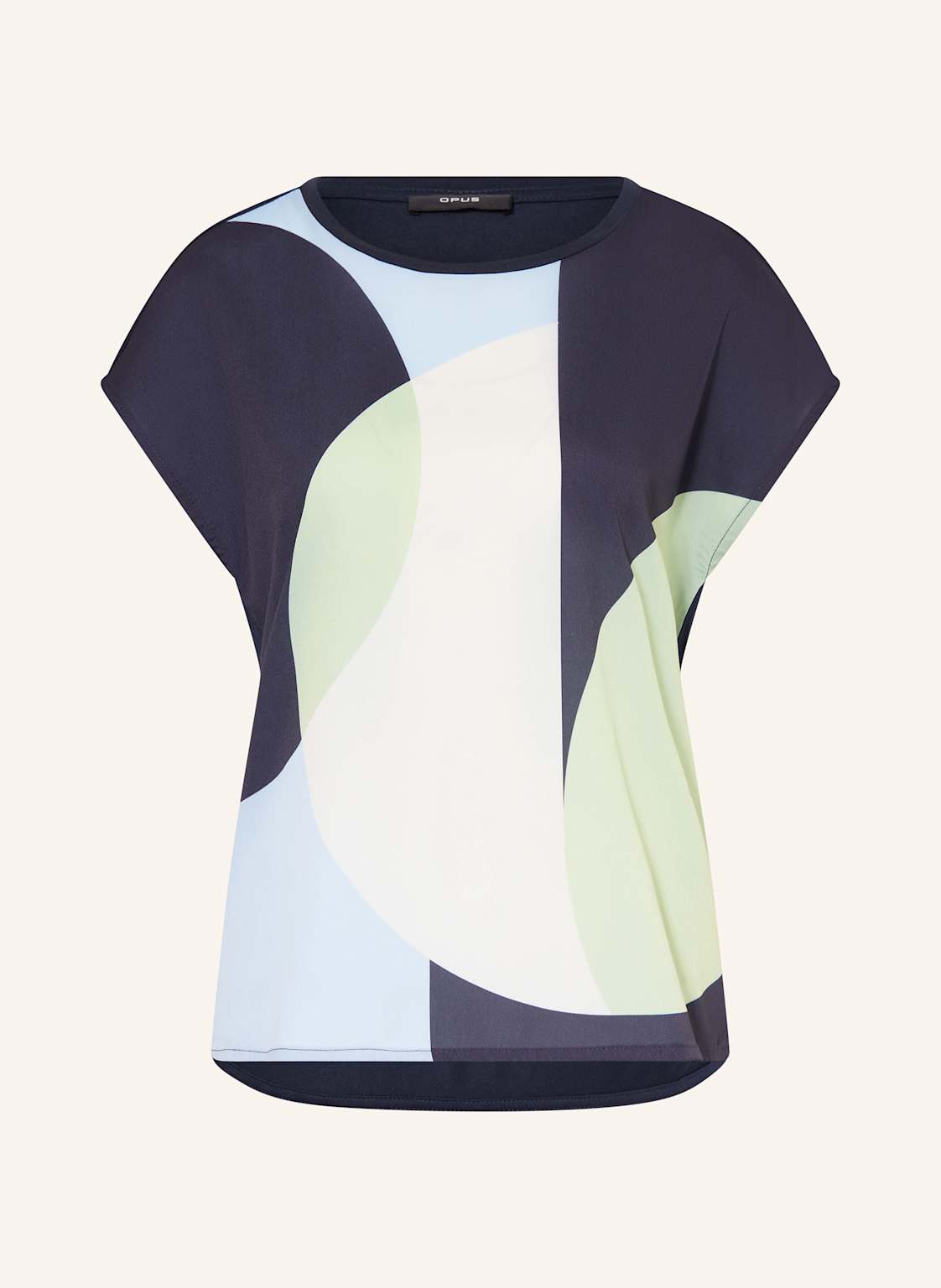Opus Blusenshirt Saloma Im Materialmix blau Opus Blusenshirt Saloma Im Materialmix blau von Opus