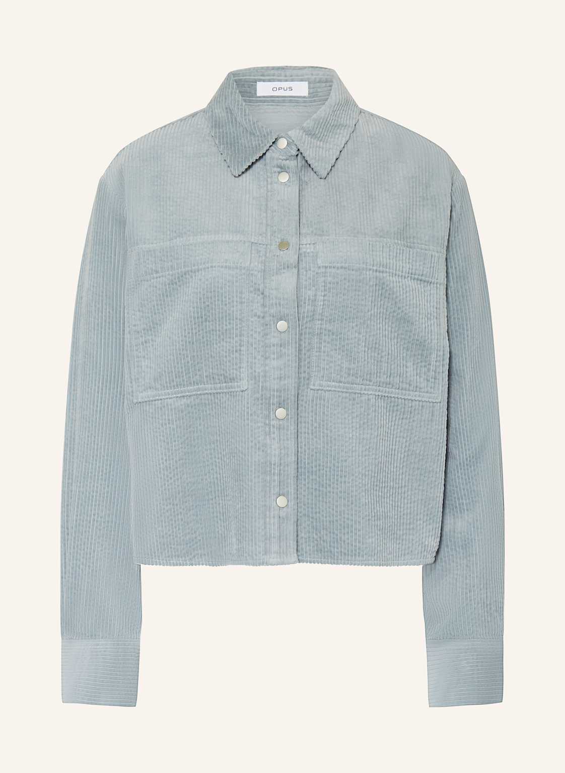 Opus Cord-Overshirt Falba blau von Opus