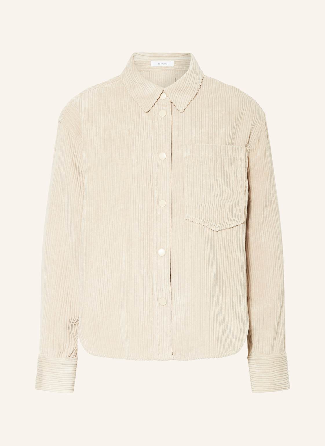 Opus Cord-Overshirt Fanki beige von Opus