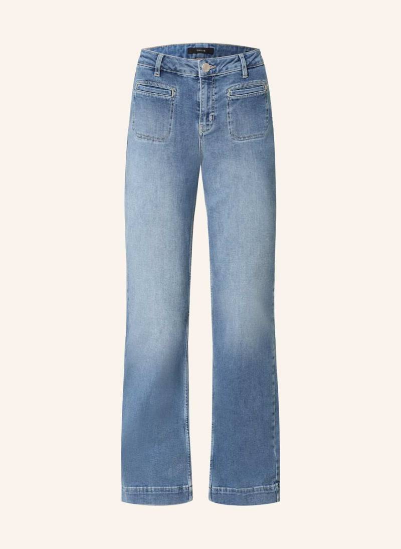 Opus Flared Jeans Ebbi Long blau von Opus