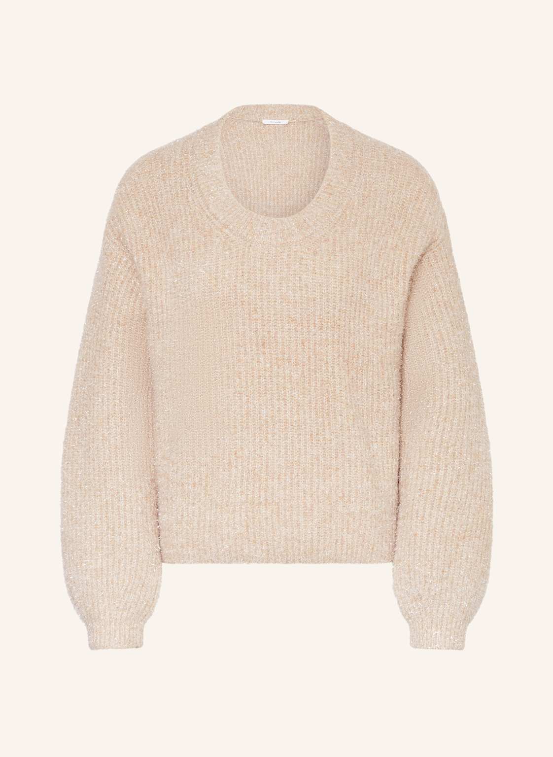 Opus Pullover Plimma Mit Glitzergarn beige von Opus