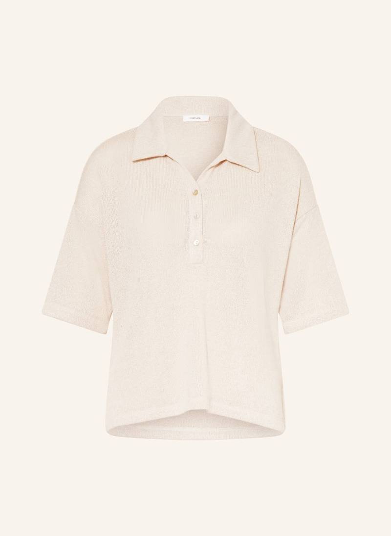 Opus Strick-Poloshirt Silkas weiss von Opus