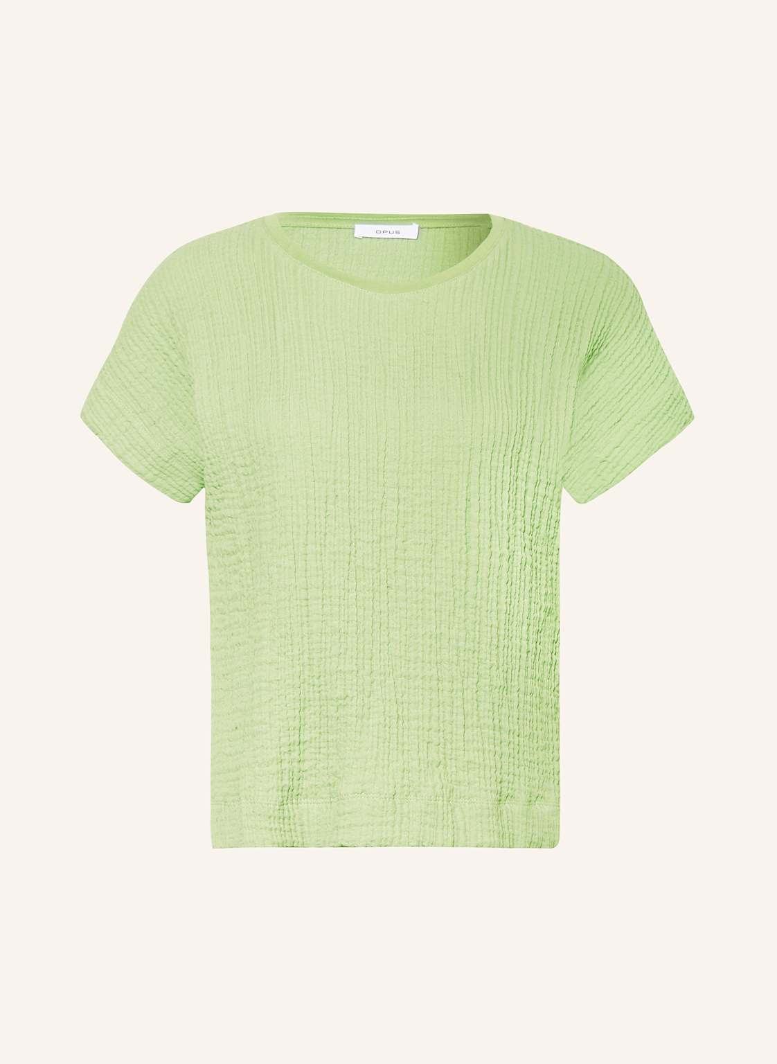 Opus T-Shirt Sunnsa Im Materialmix gruen Opus T-Shirt Sunnsa Im Materialmix gruen von Opus