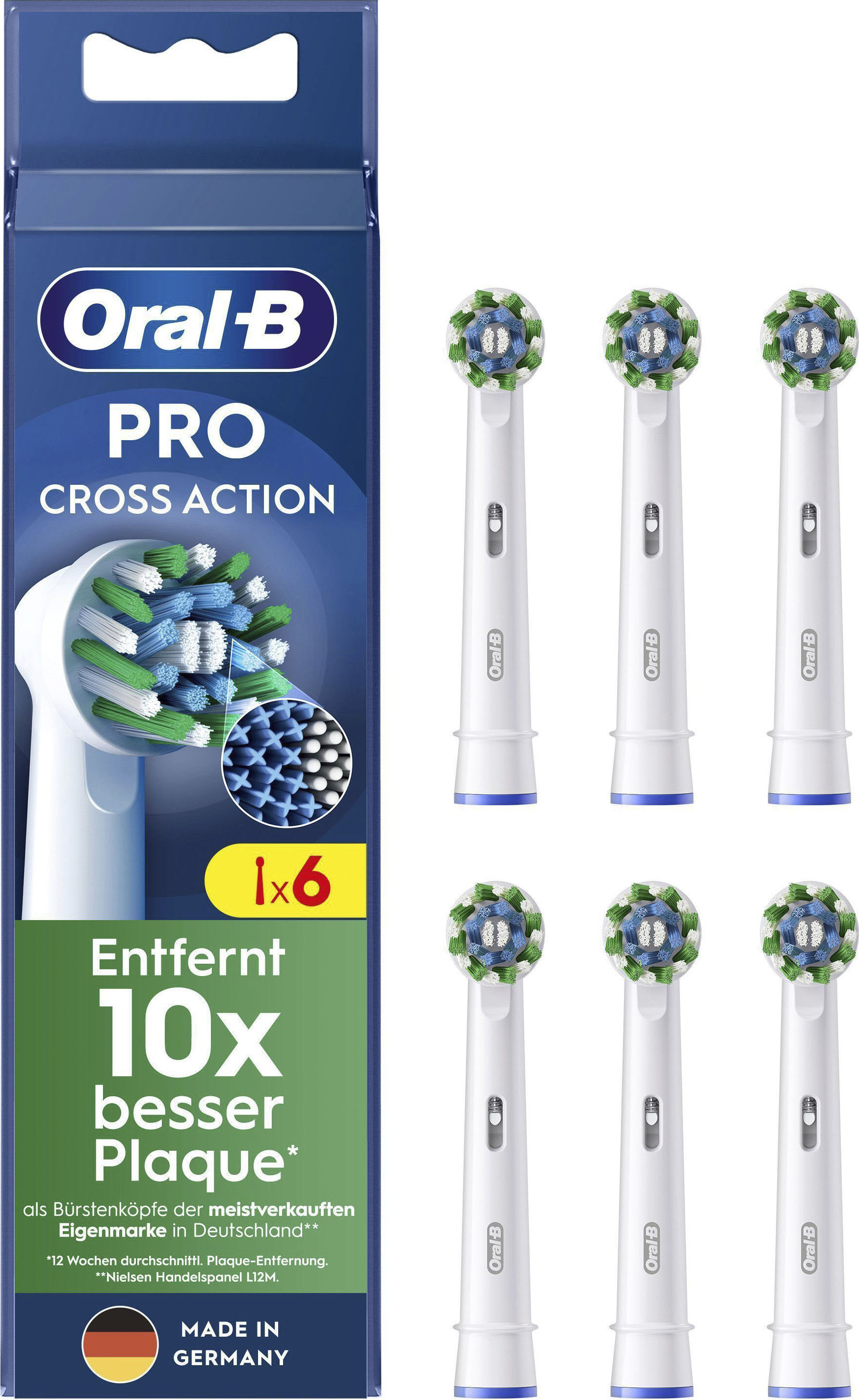 Oral-B Aufsteckbürsten »Pro CrossAction«, X-förmige Borsten von Oral-B