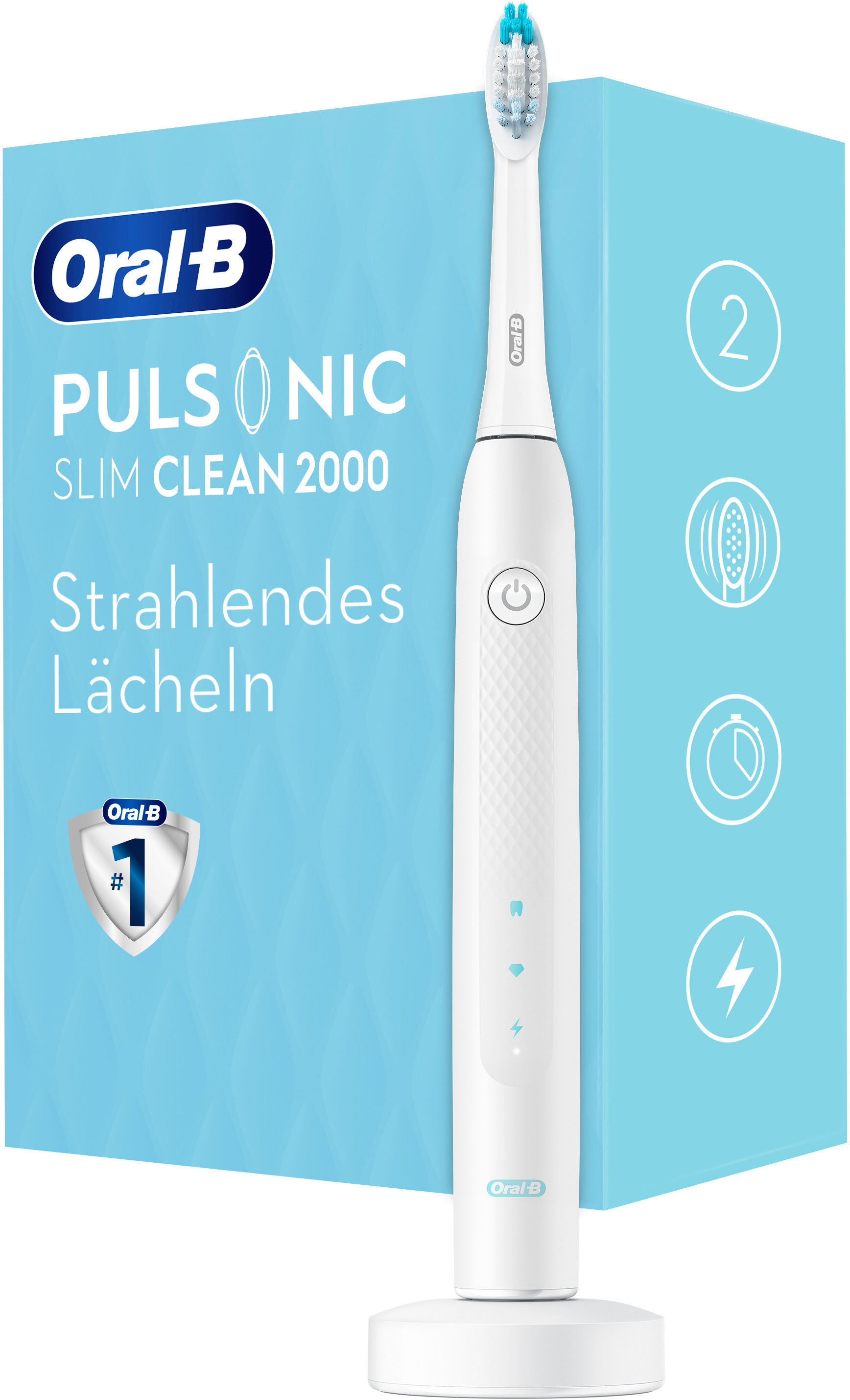 Oral-B Schallzahnbürste »Pulsonic Slim Clean 2000«, 1 St. Aufsteckbürsten von Oral-B