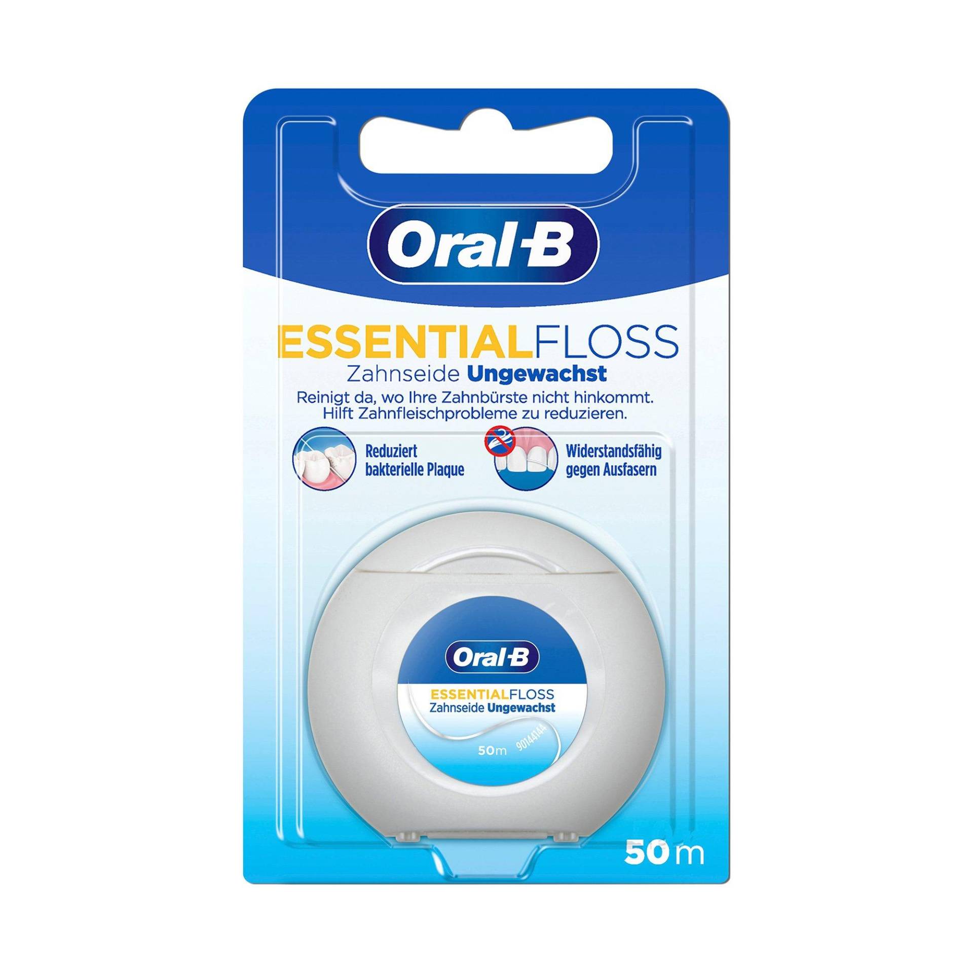 Ssentialfloss Zahnseide Ungewachst Damen  50m von Oral-B