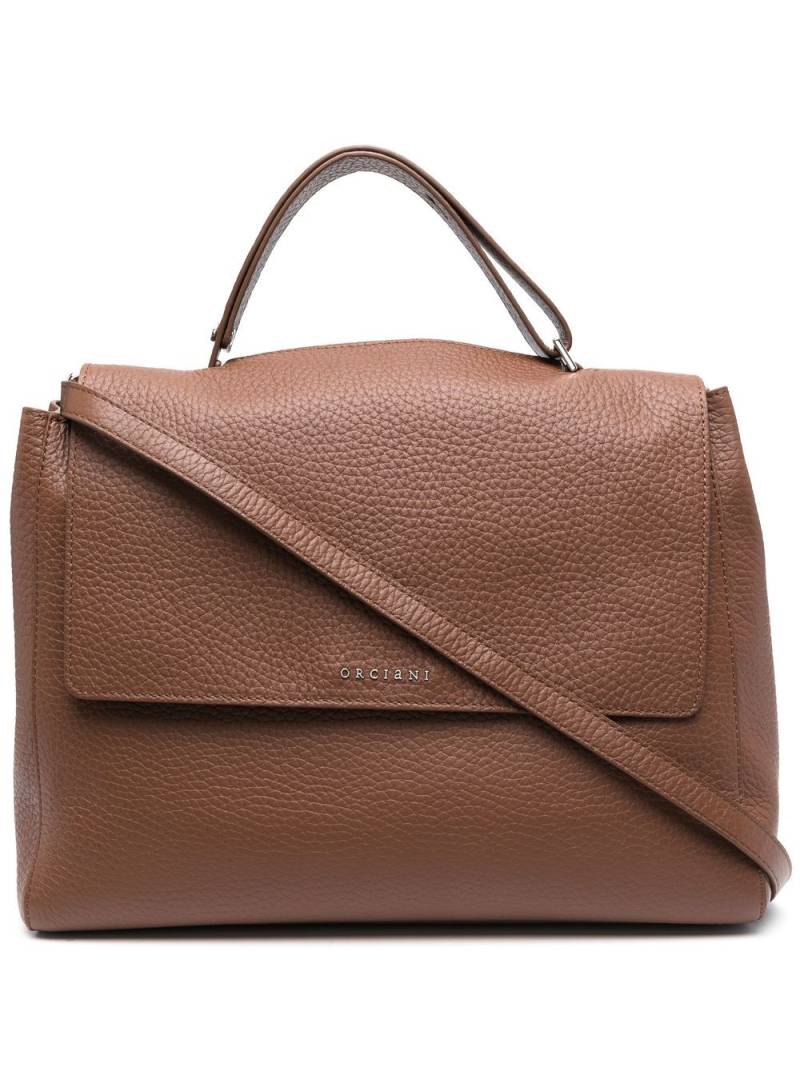 Orciani Sveva leather tote bag - Brown von Orciani