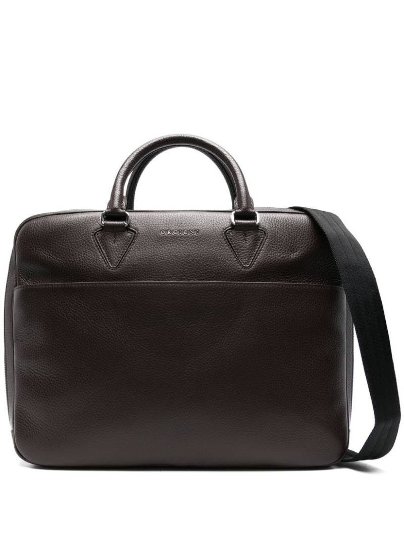 Orciani Timeless briefcase - Brown von Orciani