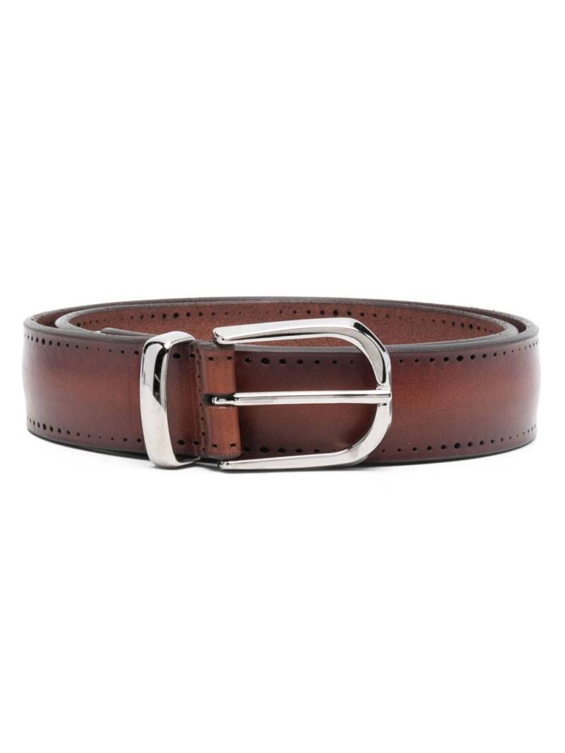 Orciani buckle-fastening leather belt - Brown von Orciani