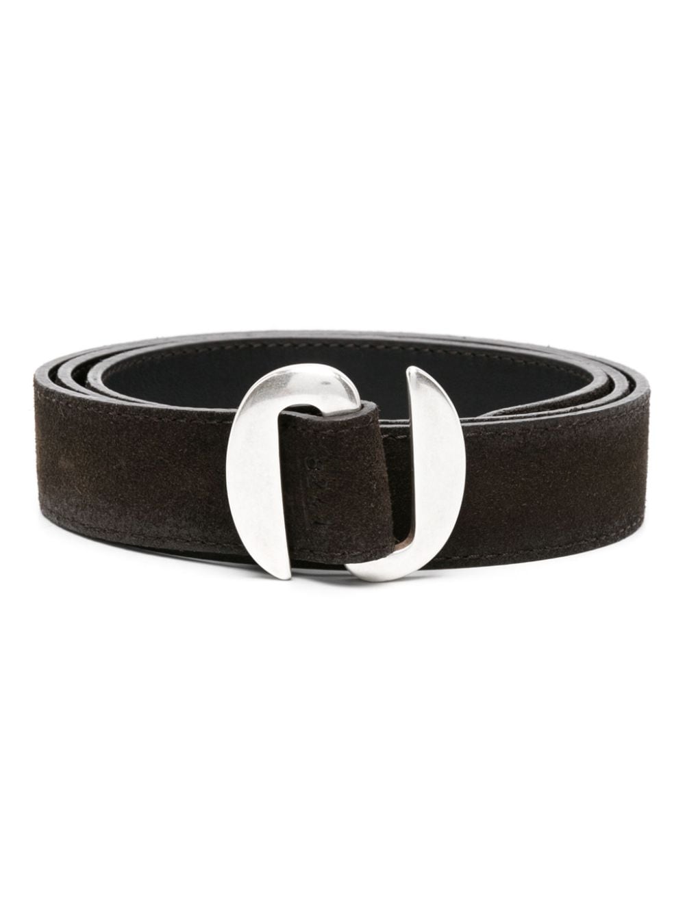 Orciani buckled suede belt - Brown von Orciani
