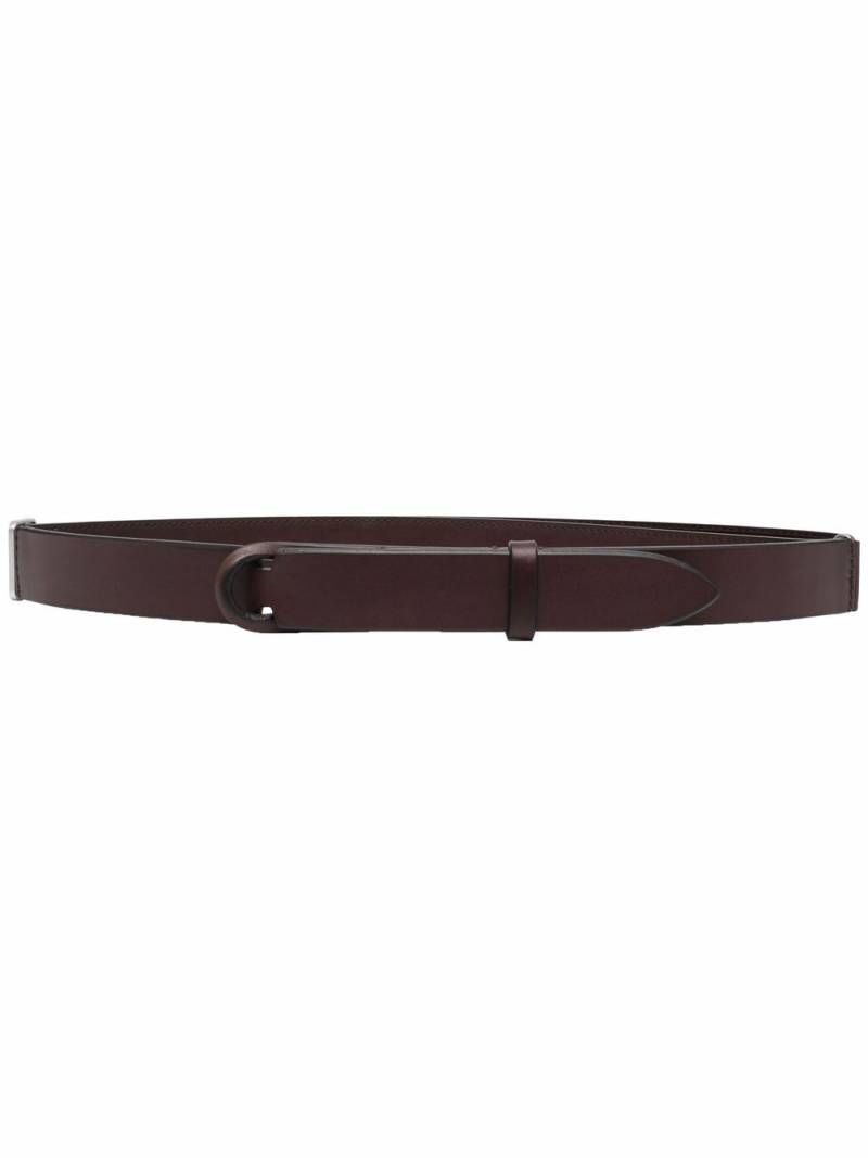 Orciani concealed leather belt - Brown von Orciani