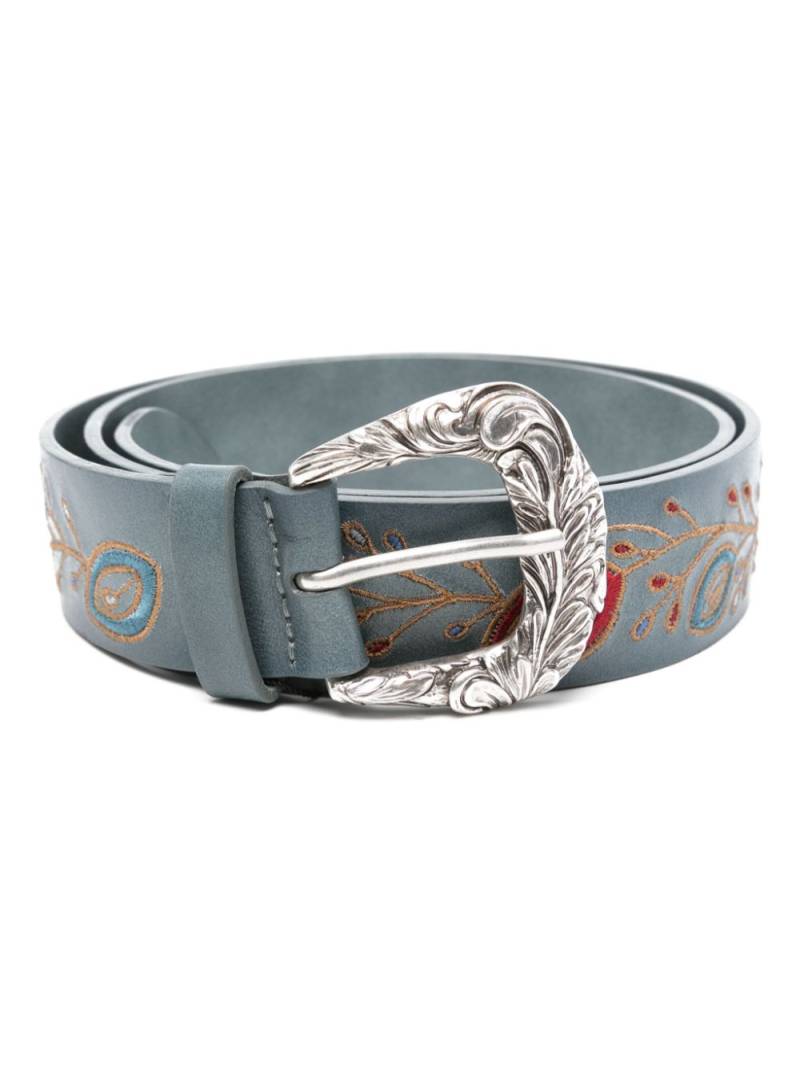 Orciani embroidered belt - Blue von Orciani