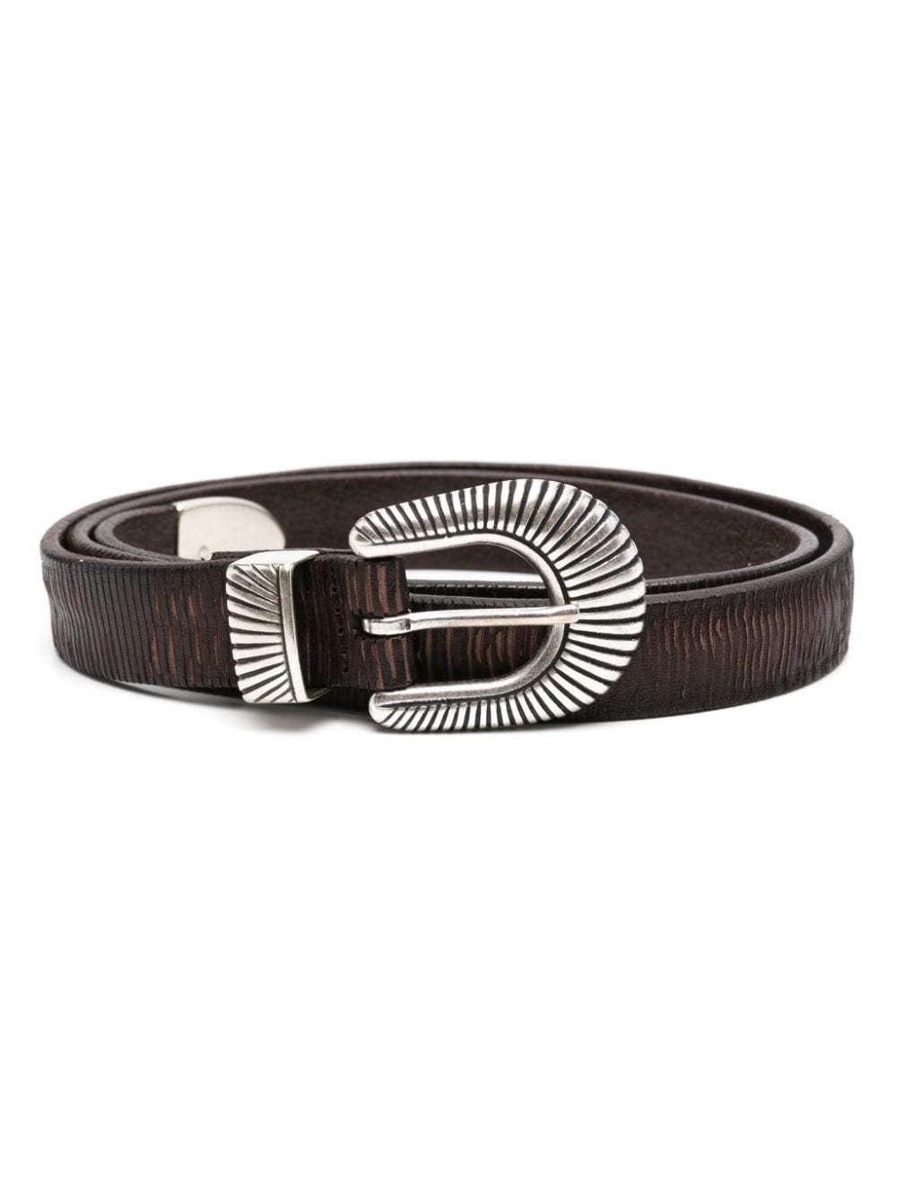 Orciani engraved belt - Brown von Orciani