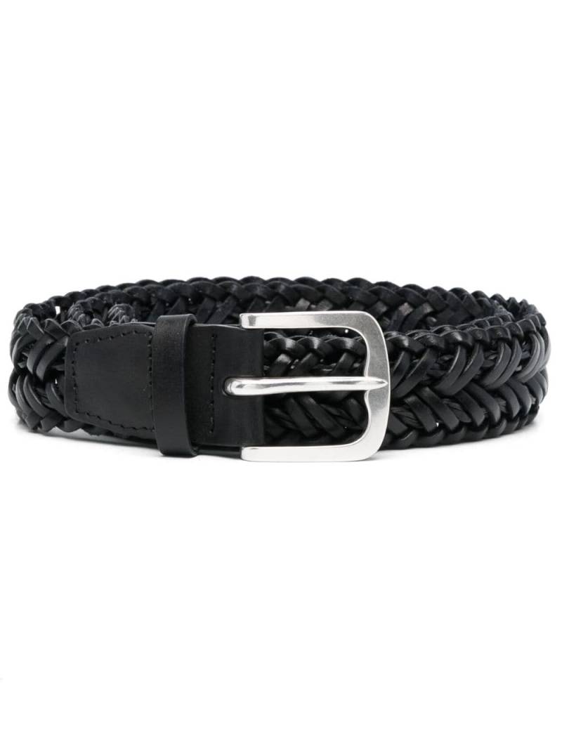 Orciani interwoven leather belt - Black von Orciani