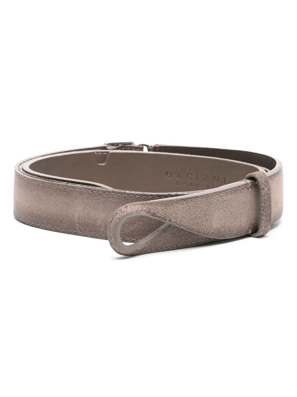 Orciani leather belt - Grey von Orciani