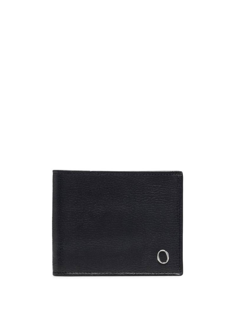 Orciani logo-plaque bifold wallet - Black von Orciani