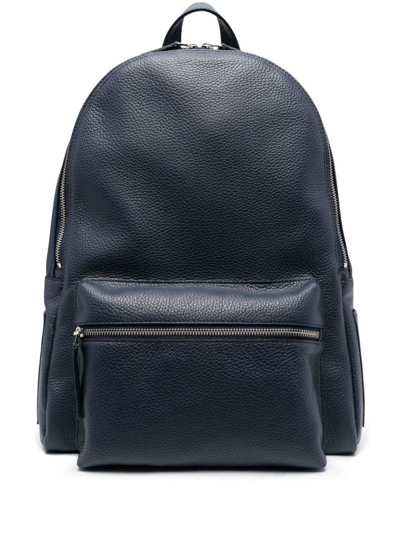 Orciani logo zipped backpack - Blue von Orciani