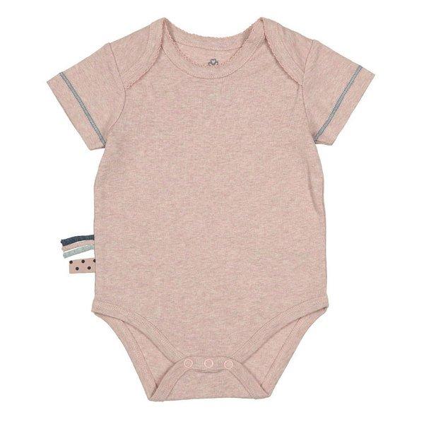 Kurzarm-body Unisex Rosa 0-3M von OrganicEra