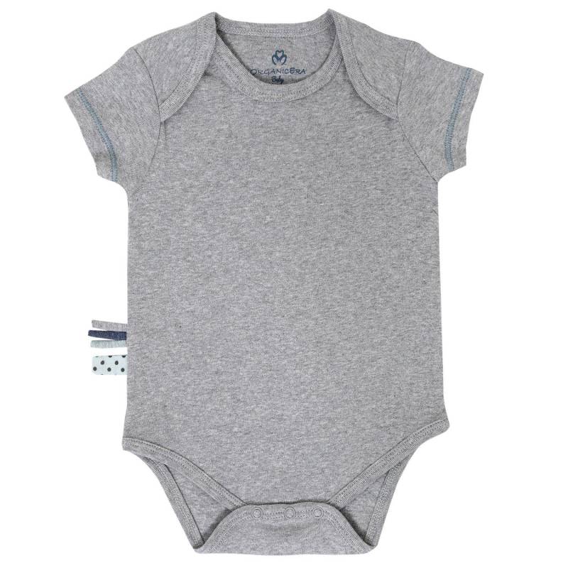 Kurzarm-body Unisex Taubengrau 18-24M von OrganicEra