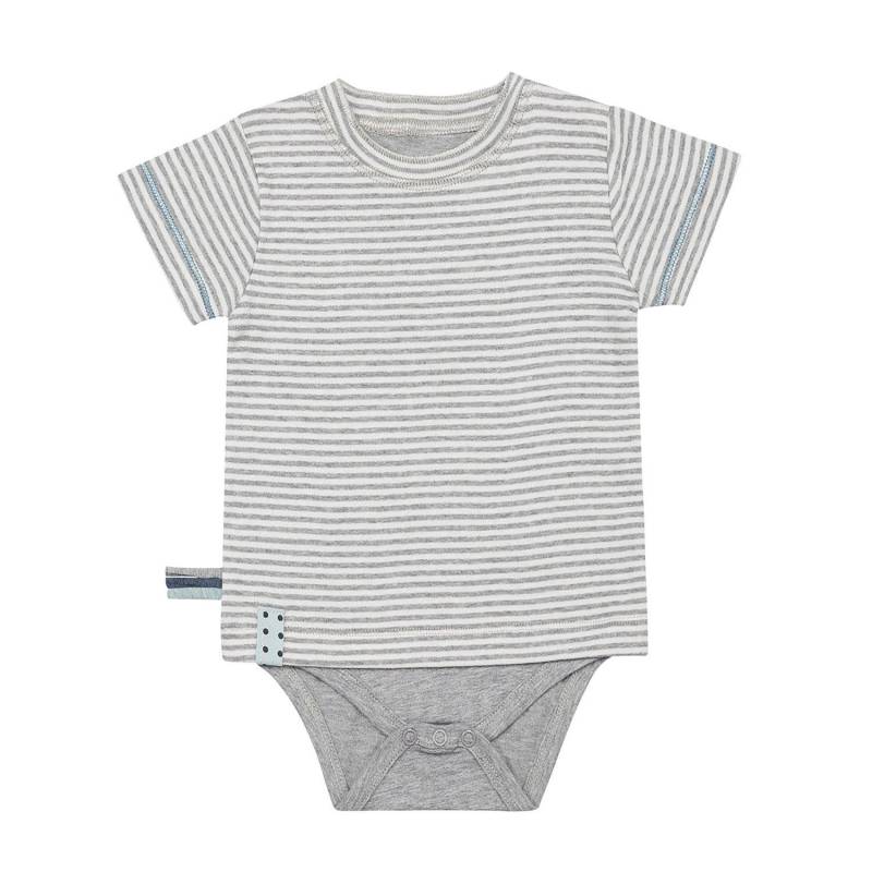 Kurzarm-bodyshirt Unisex Taubengrau 18-24M von OrganicEra