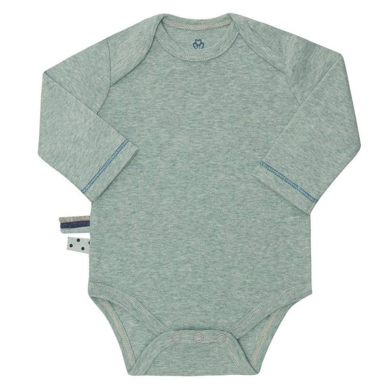 Langarm-body Unisex Pastellgrün 0-3M von OrganicEra