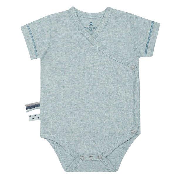 Wickel-kurzarmbody Unisex Pastellgrün 0-3M von OrganicEra