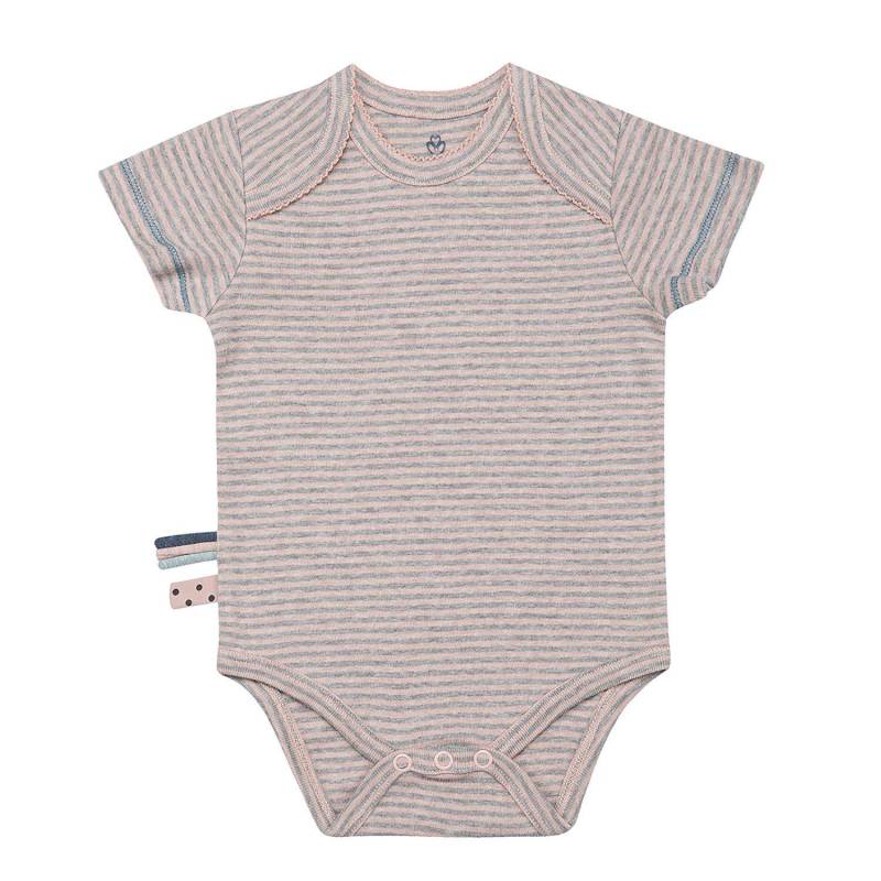 Kurzarm-body Unisex Rosa 0-3M von OrganicEra