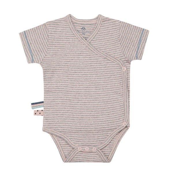 Wickel-kurzarmbody Unisex Rosa 0-3M von OrganicEra