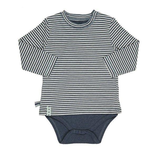 Langarm-bodyshirt Unisex Indigo 0-3M von OrganicEra