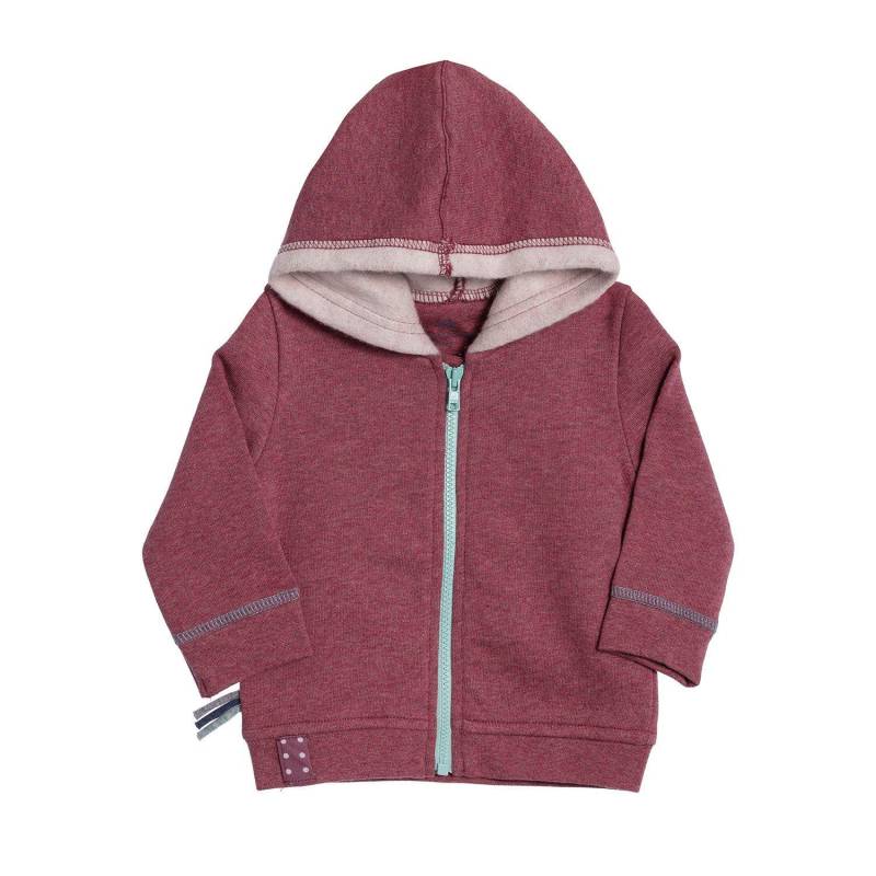 Kapuzen-sweatjacke Aus Bio-baumwolle Unisex Bordeaux 0-3M von OrganicEra