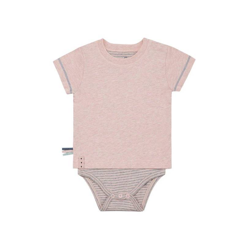 Kurzarm-bodyshirt Unisex Rosa 0-3M von OrganicEra